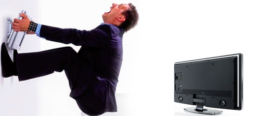 herramienta quitar el televisor de la pared