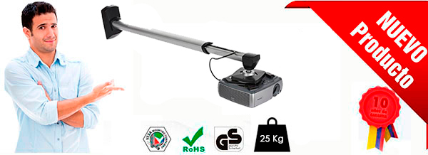 Soporte de pared para instalación de video proyector